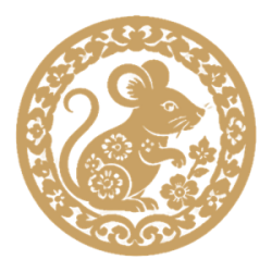 01 rat zodiac paper cut