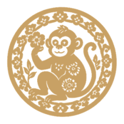 09 monkey zodiac paper cut