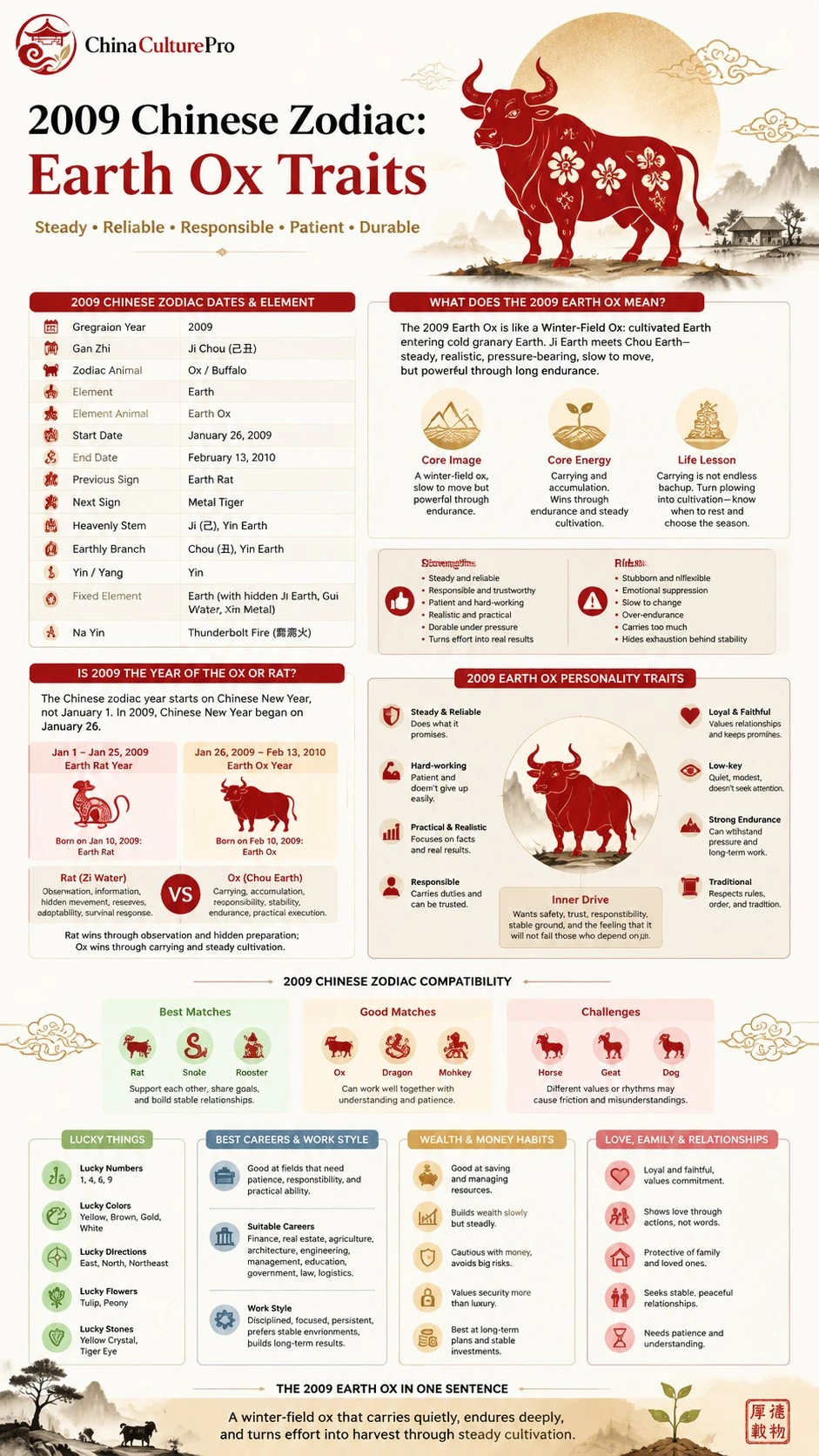 2009 Earth Ox Zodiac Traits Compatibility Full Infographic Guide 2009 Earth Ox Zodiac Traits Compatibility Full Infographic Guide