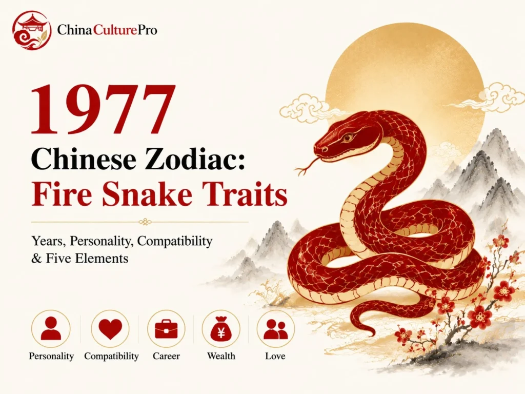 China Culture Pro 1977 Fire Snake zodiac cover illustration