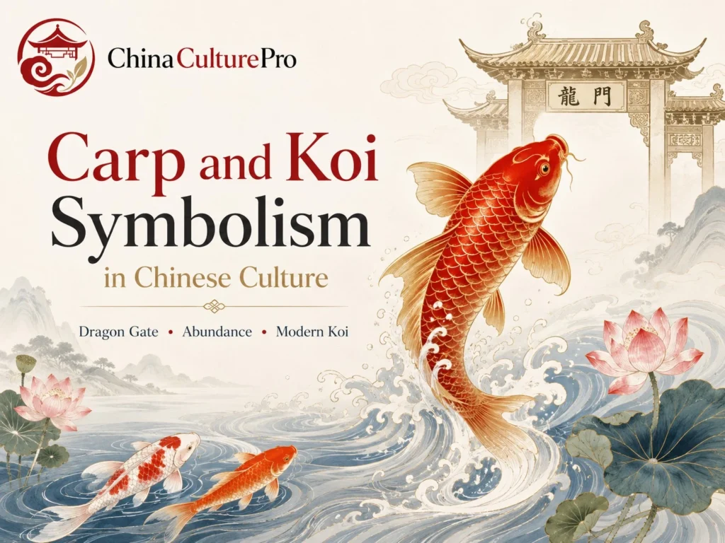 中國文化中的鯉魚與錦鯉象徵 鯉魚躍龍門 蓮花 水景與錦鯉藝術