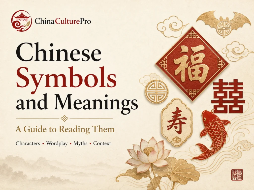 Chinese Symbols and Meanings A Guide to Reading Them with Chinese characters 福 and 寿 traditional cultural symbols and meanings