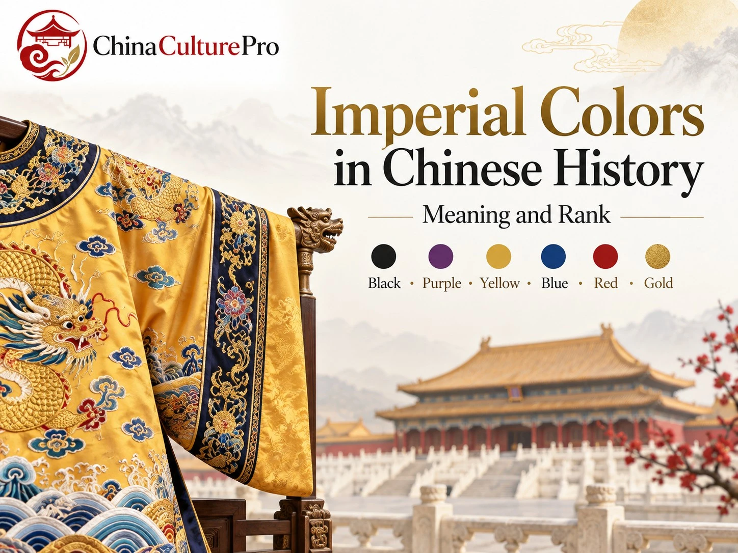 Imperial Colors in Chinese History Meaning and Rank with Qing court robe palace and ritual color system