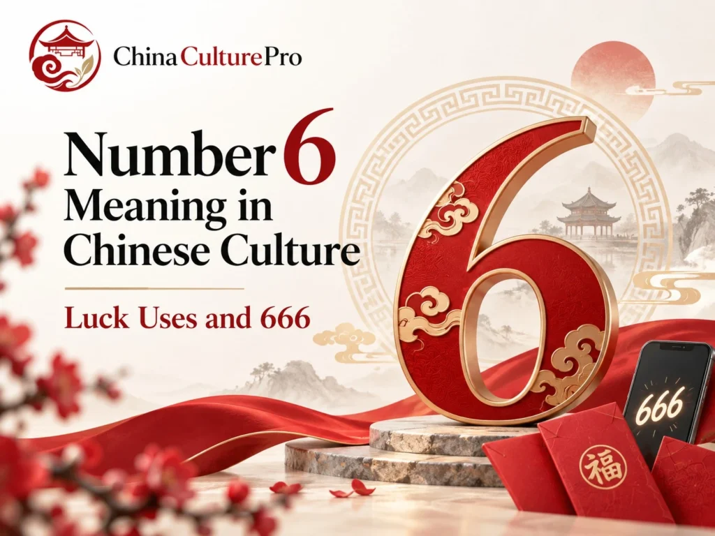 Number 6 Meaning in Chinese Culture Luck Uses and 666 with red number six lucky envelopes and modern 666 symbolism