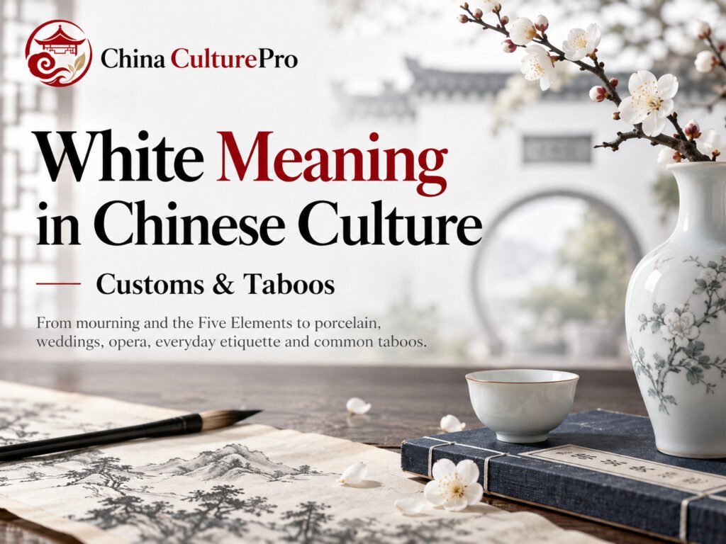 白色在中國文化中的意義 習俗與禁忌 白瓷 花卉 喪葬禮儀與水墨藝術