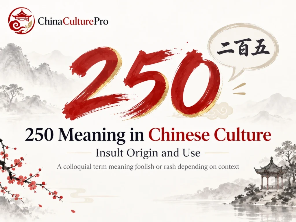 250 Meaning in Chinese Culture Insult Origin and Use