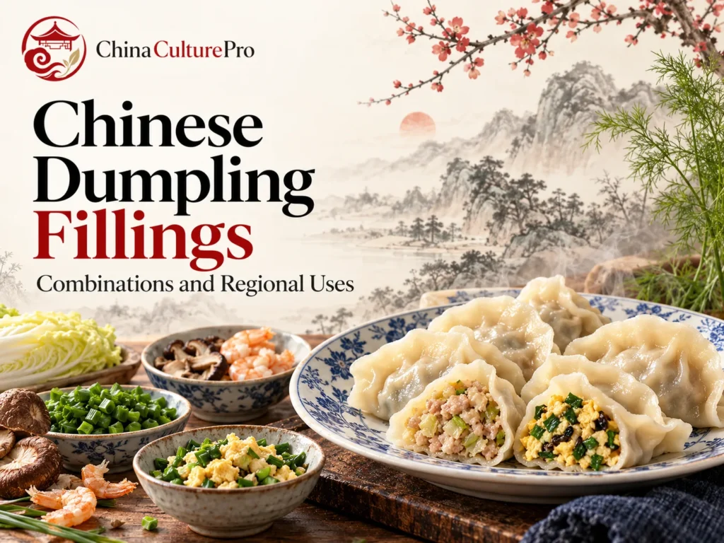 Isian dumpling Tionghoa dengan daging babi sawi putih udang dan kucai
