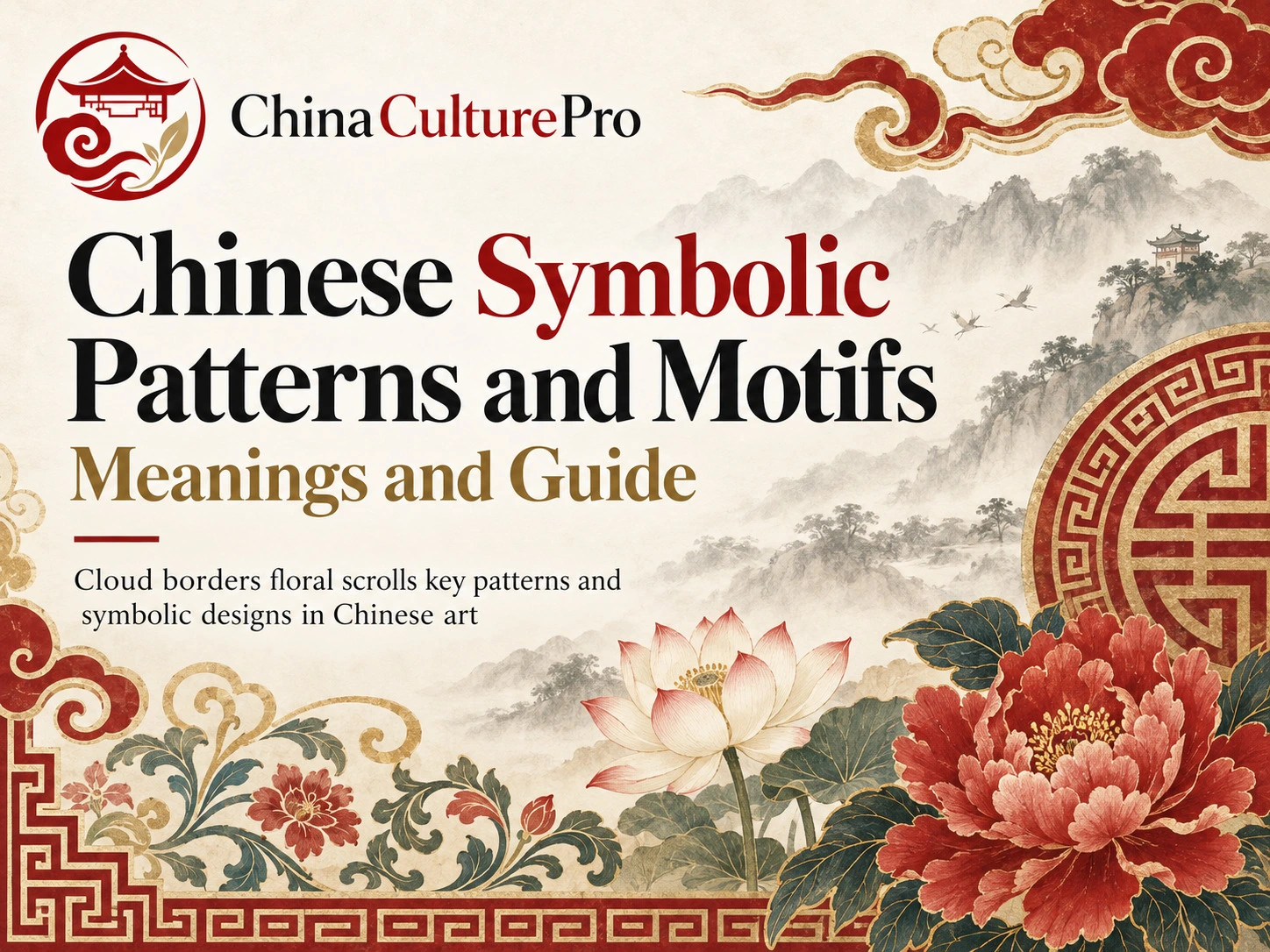 Motifs et décors symboliques chinois significations et guide des rinceaux de nuages et bordures géométriques