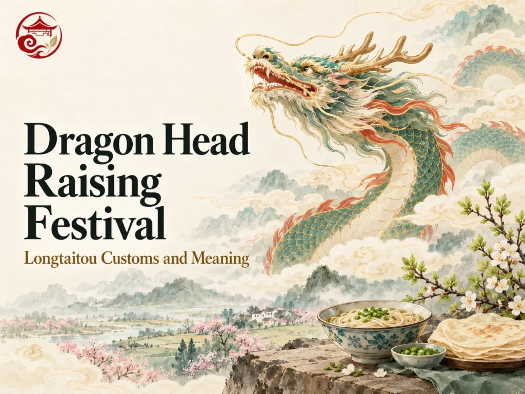 Dragon Head Raising Festival with a rising dragon noodles and spring pancakes