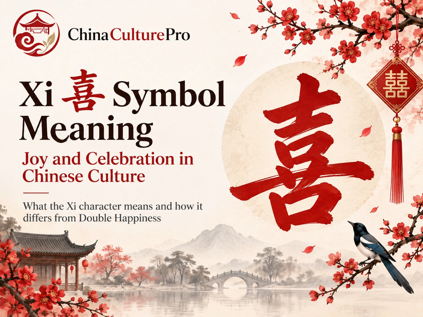 Signification du symbole Xi joie et célébration dans la culture chinoise