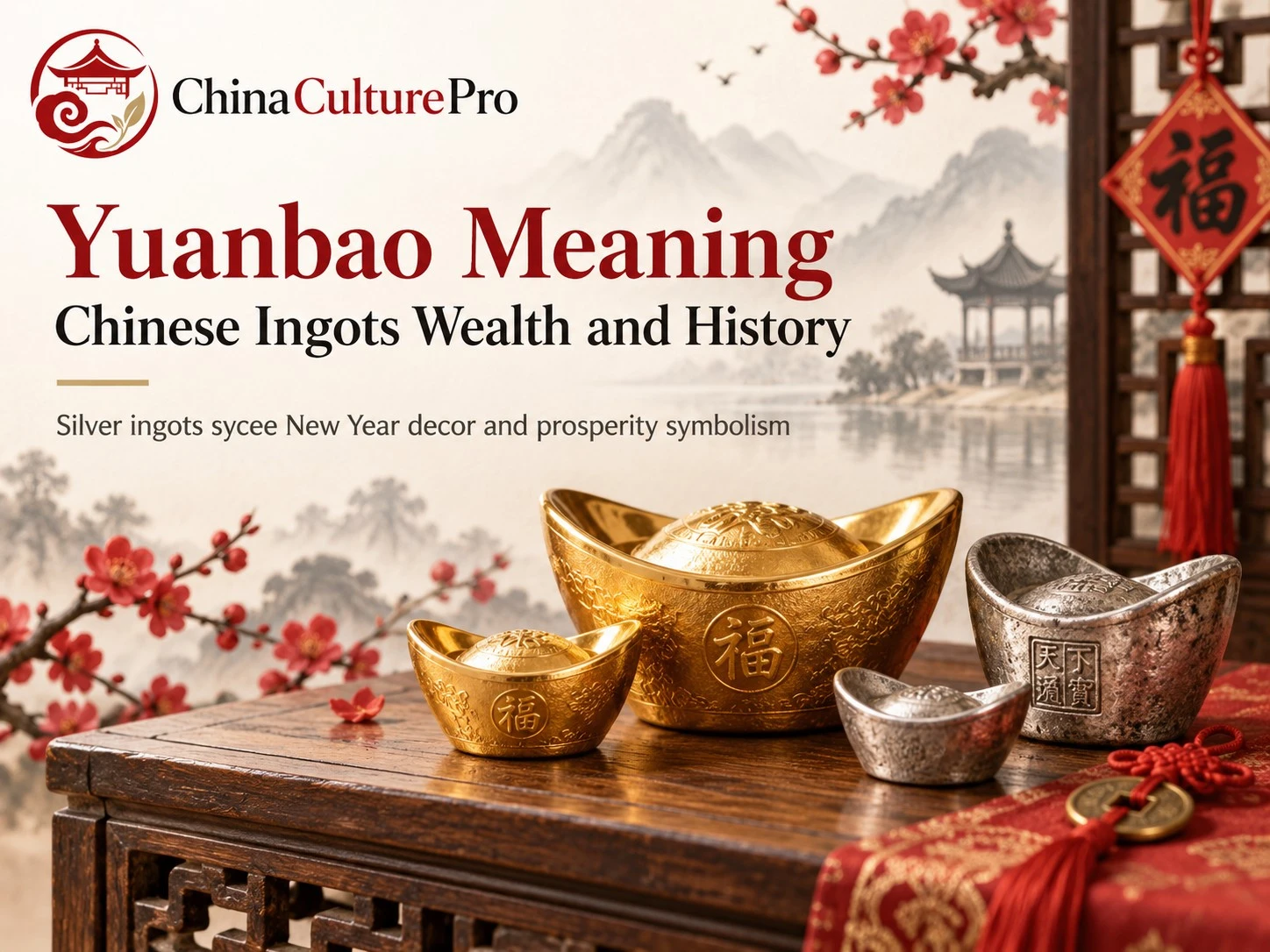Signification de yuanbao lingots chinois richesse et histoire